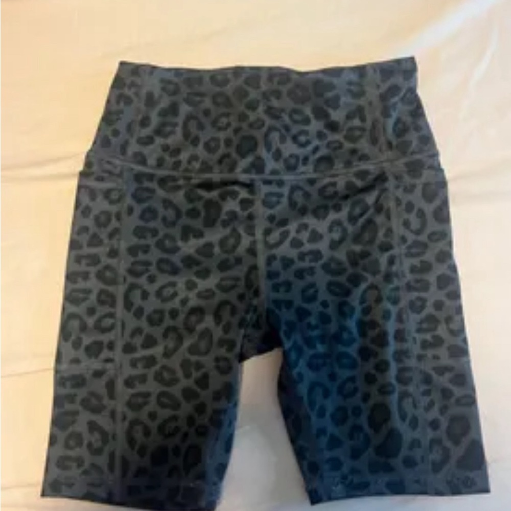 Athletic works cheetah biker shorts nwt S